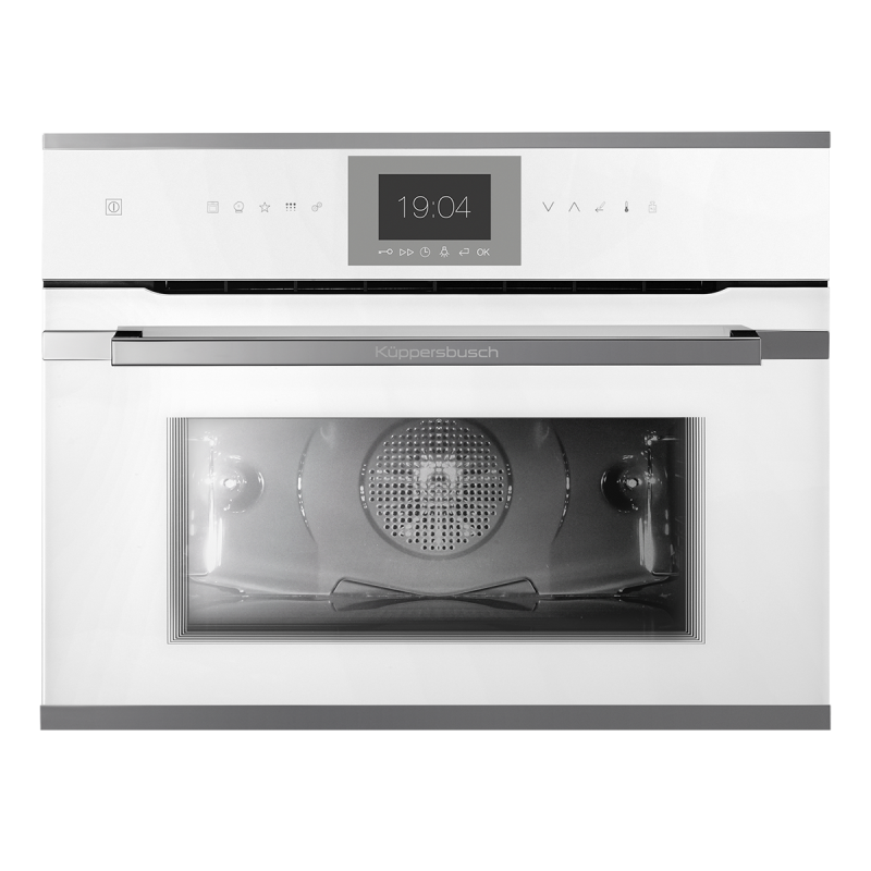 Компактный духовой шкаф с паром Kuppersbusch CBD 6550.0 W3 Silver Chrome