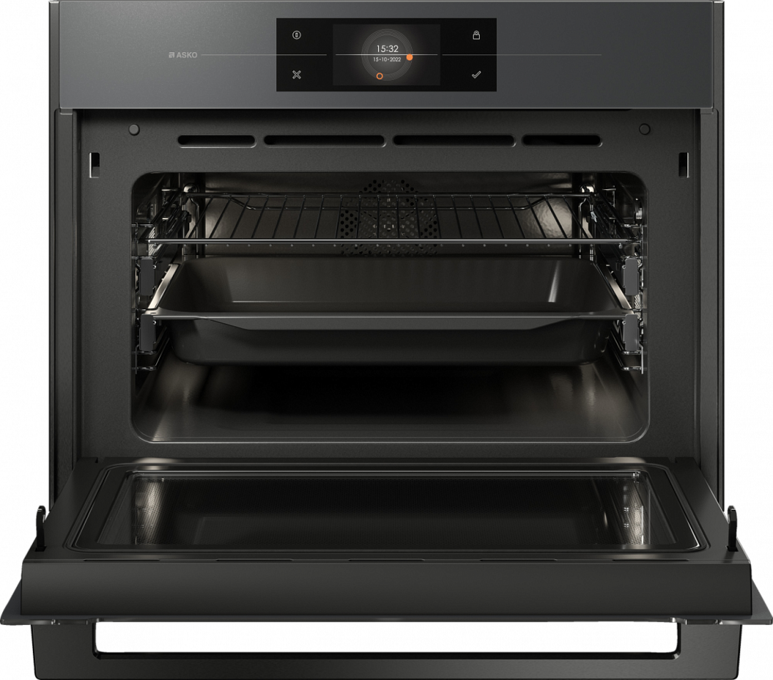 Компактный духовой шкаф с функцией СВЧ Asko OCM8478GG