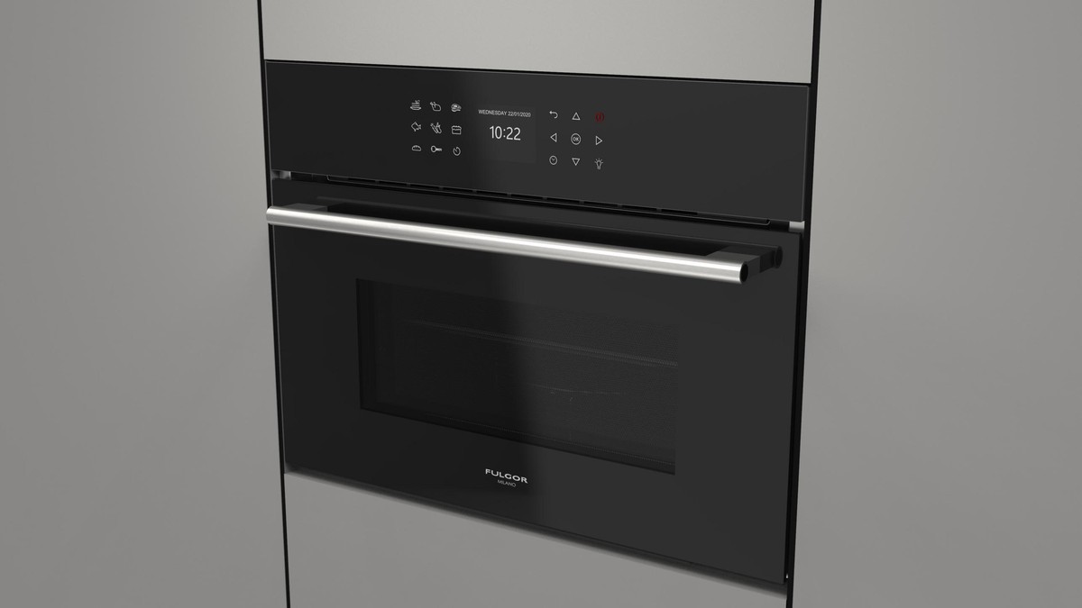 Компактный духовой шкаф с функцией СВЧ Fulgor Milano FCMO 4510 TEM BK