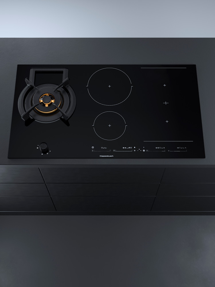 Газовая варочная панель с индукцией KIG 9850.0 SR-E5 Куперсбуш / Kuppersbusch