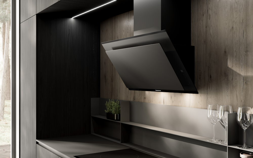 Настенная вытяжка DW 8550.0 KSM матовый черный Куперсбуш / Kuppersbusch