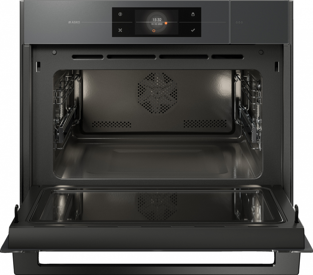 Компактный духовой шкаф с функцией пароварки и СВЧ Asko OCSM8478GG