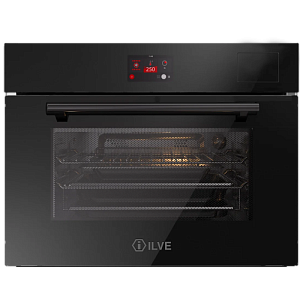 Духовой шкаф ILVE 645GHSW1/BK глянцевый черный (фурн. матовый черный)