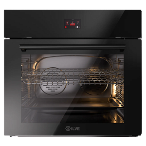 Духовой шкаф ILVE OV30GT31/BK глянцевый черный (фурн. матовый черный)